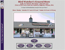 Tablet Screenshot of birdwatchersgeneralstore.com
